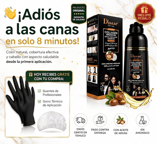 Shampoo Disaar. Cubre tus canas en casa + Kit de Aplicación GRATIS 🎁